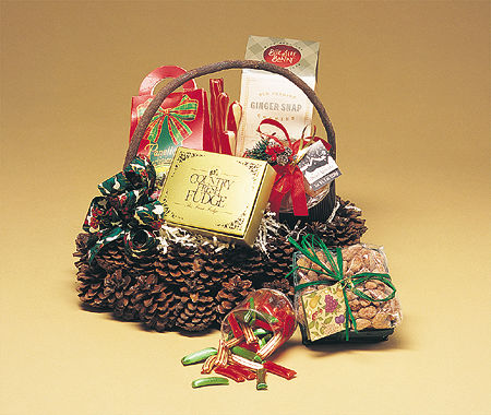 Season's Greetings holiday basket